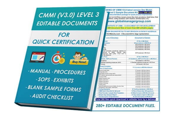 Globalmanagergroup.com Launches the Updated Documents Kit for CMMI Version 3.0 for dev Model Level 3