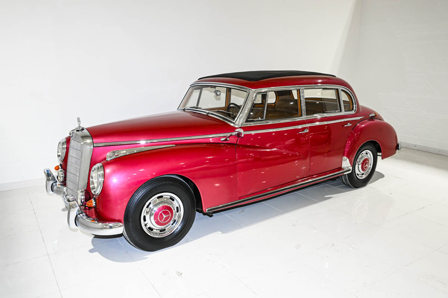 Rare 1956 Mercedes-Benz 300C in Original “Strawberry” Red Joins the DFW Car & Toy Museum