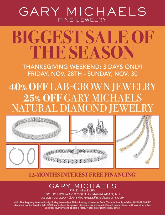Biggest Sale of the Season at Gary Michaels Fine Jewelry