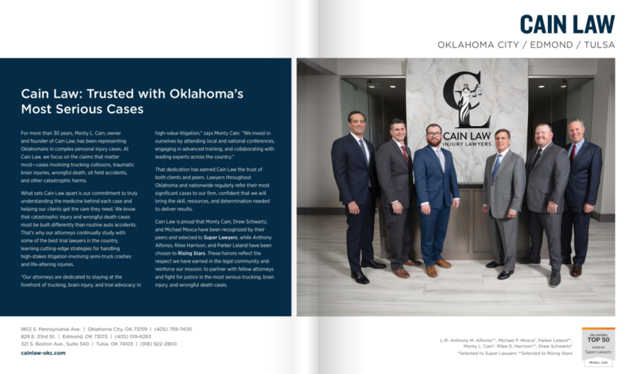 Six Cain Law Attorneys Recognized by Super Lawyers® for 2025