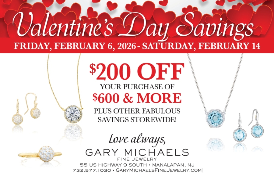 Sparkling Valentine’s Day Savings at Gary Michaels Fine Jewelry
