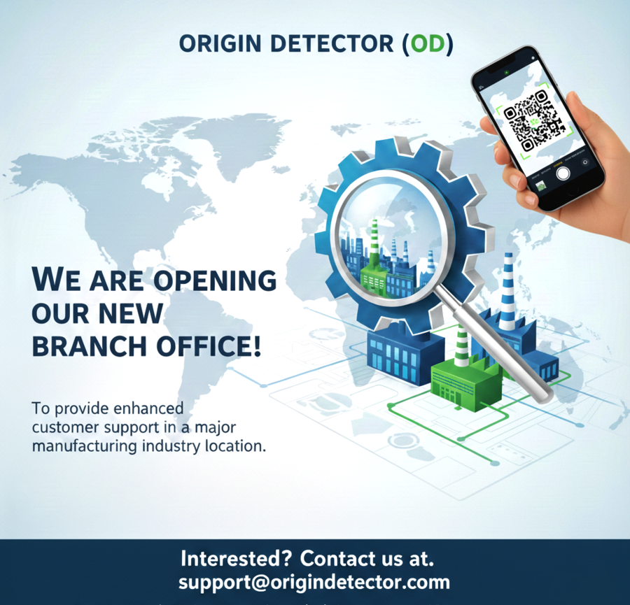 Origin Detector (OD) Accelerates Global Expansion with New Branch Offices in Key Manufacturing Hubs to Enhances Direct Manufacturer Support and Consumer-Brand Connections Worldwide