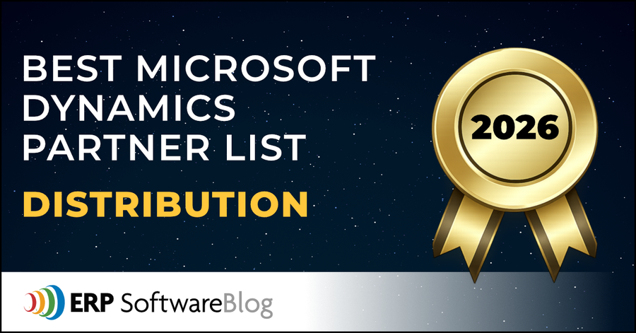 ERP Software Blog Announces 2026 Best Microsoft Dynamics ERP Partners for Distribution Companies