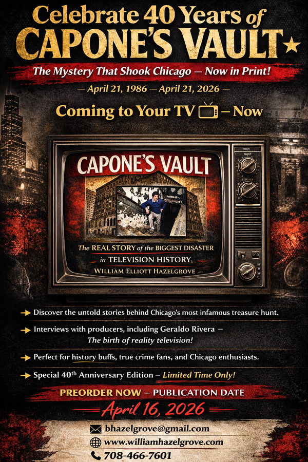 Author of Capones Vault Says Capone’s Missing Millions May Still Be Hidden–40 Years After the Mystery of Capones Vaults