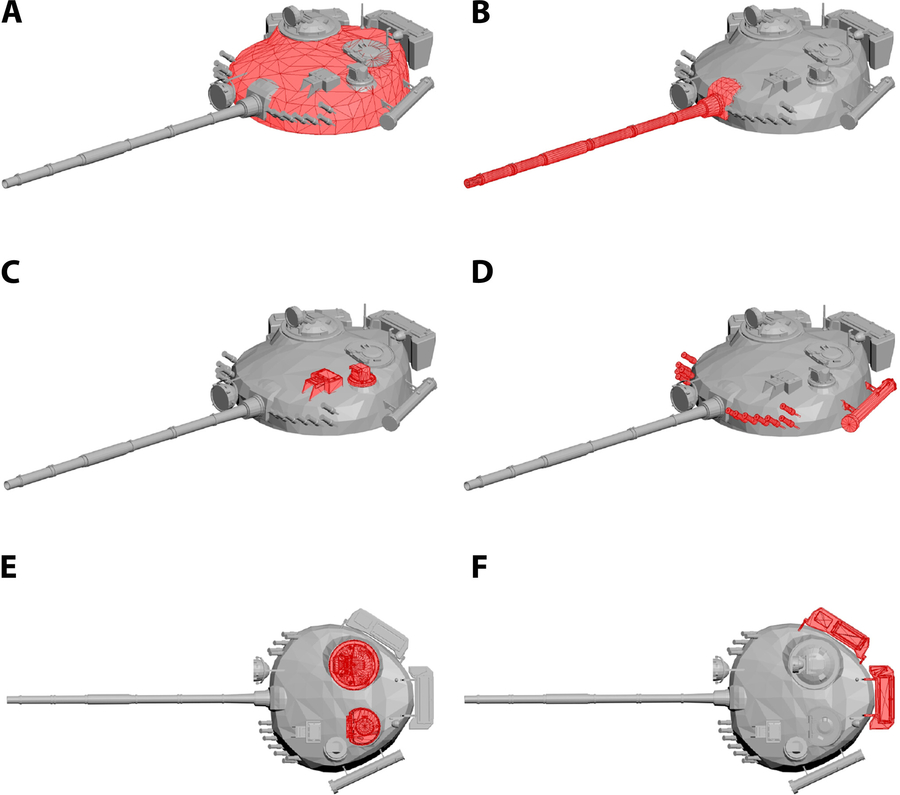 Mapping radar scattering onto 3D targets