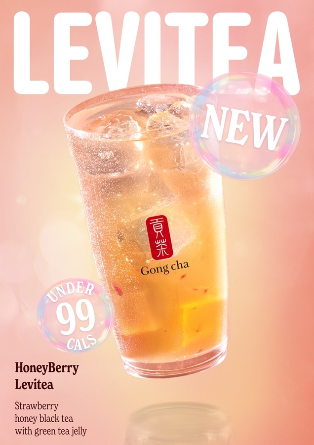 Sip Light and Pretty with NEW Gong cha Leviteas