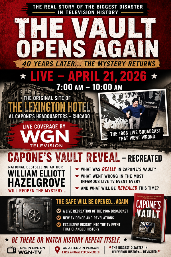 WGN-CHICAGO TO COVER CAPONE’S VAULT OPENING LIVE ON 40TH ANNIVERSARY