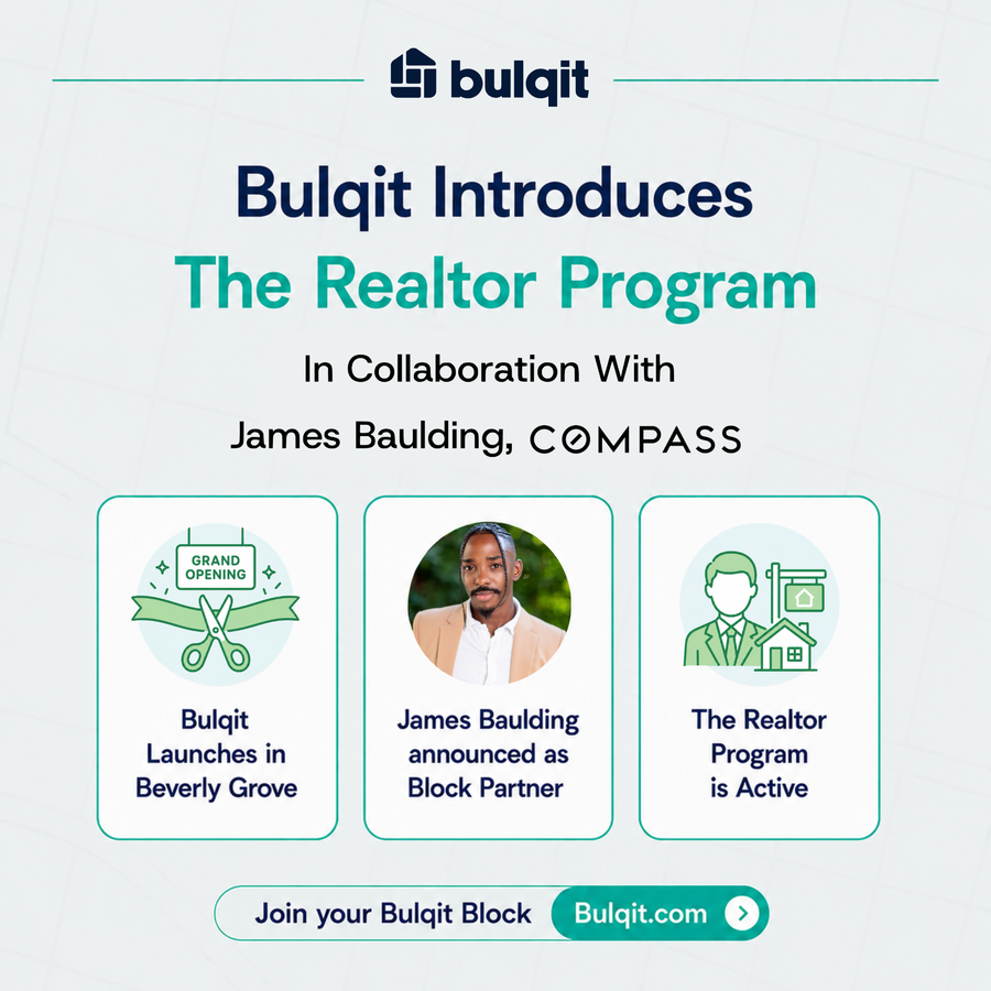 Bulqit Launches Realtor Partnership with Compass Agent James Baulding in Beverly Grove, Los Angeles
