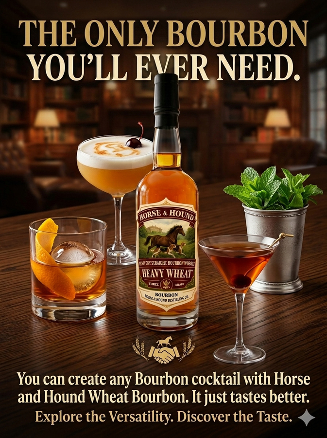 Horse & Hound Announces the Early release of its Rare 3 – GRAIN Heavy Wheat Bourbon Supported by the Launch of its First Major Advertising Campaign