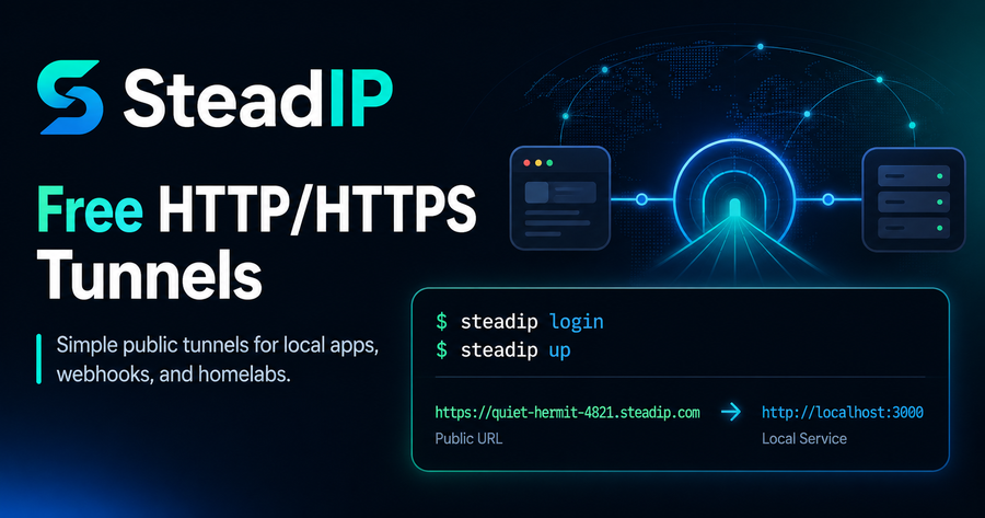 SteadIP Launches Free FRP Tunnels to Give Developers, Homelabs, and Small Businesses Instant Public Access Without Cloud Complexity
