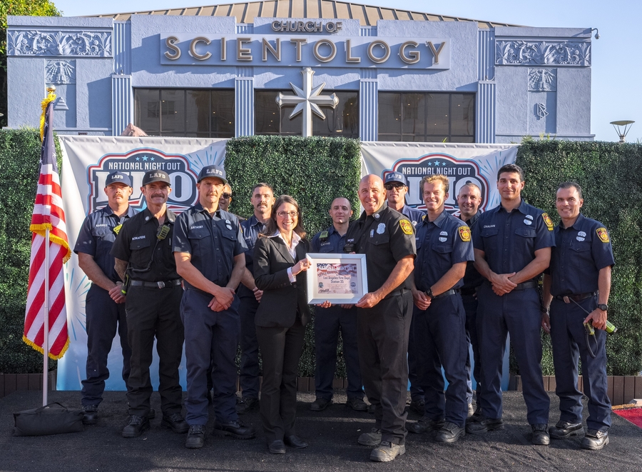 East Hollywood Residents Celebrate National Night Out at Church of Scientology Los Angeles