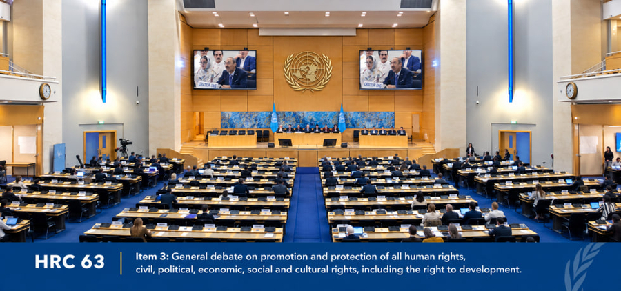 Oral statement on the situation of Chairman Lee Man-hee in pretrial detention in the Republic of Korea — General Debate under Item 3, 63rd session of the Human Rights Council