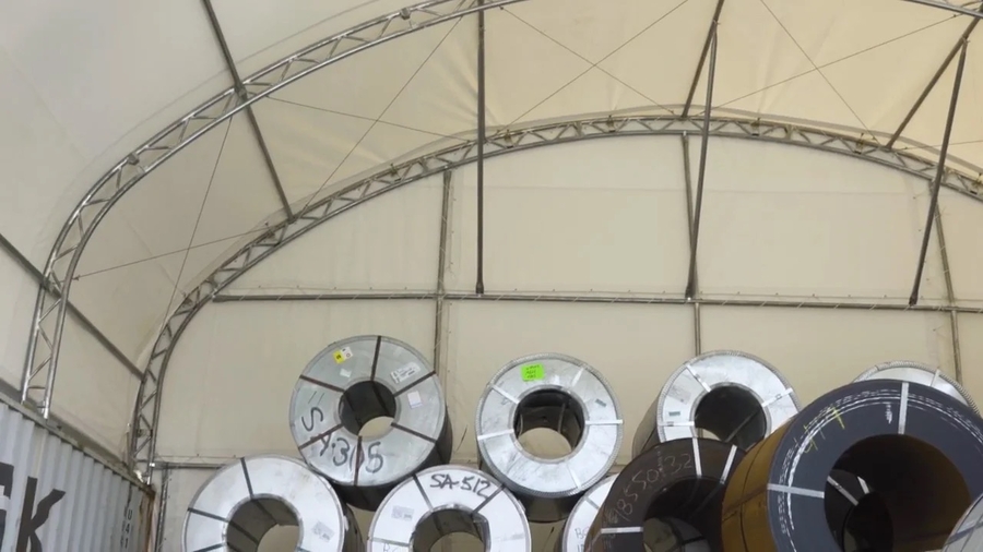 TMG Industrial Dual Truss Shelter Covers Pass Official Fire Safety Testing