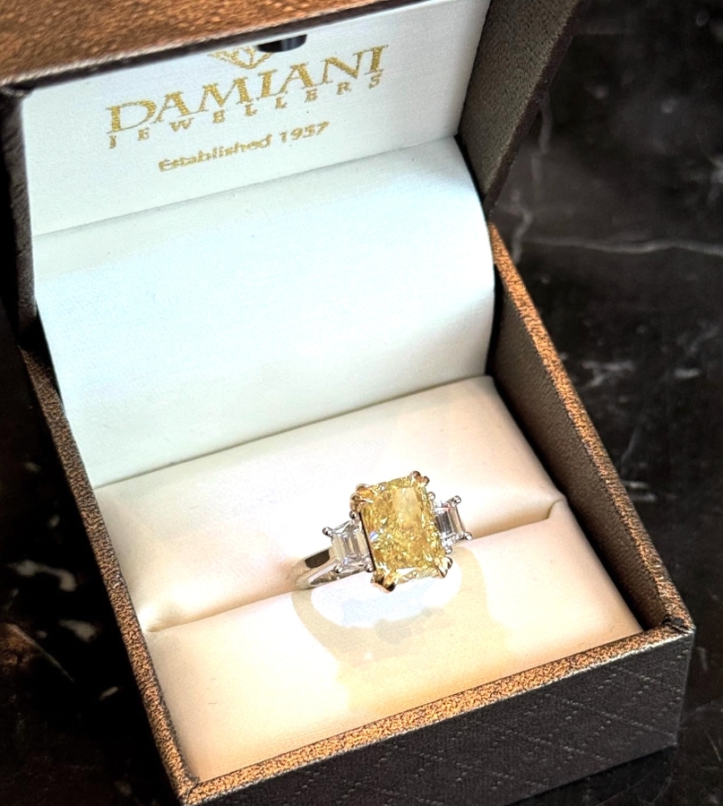 Shine Bright with Yellow Diamond Engagement Rings at Damiani Jewellers